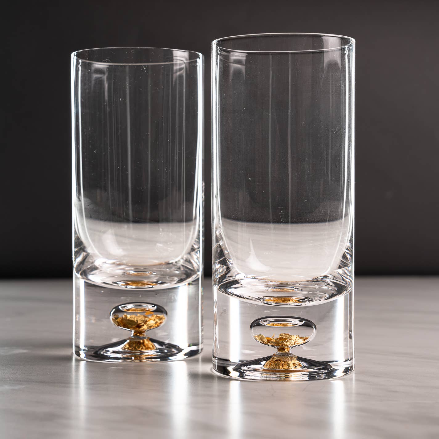 Gold Flake Glass Set