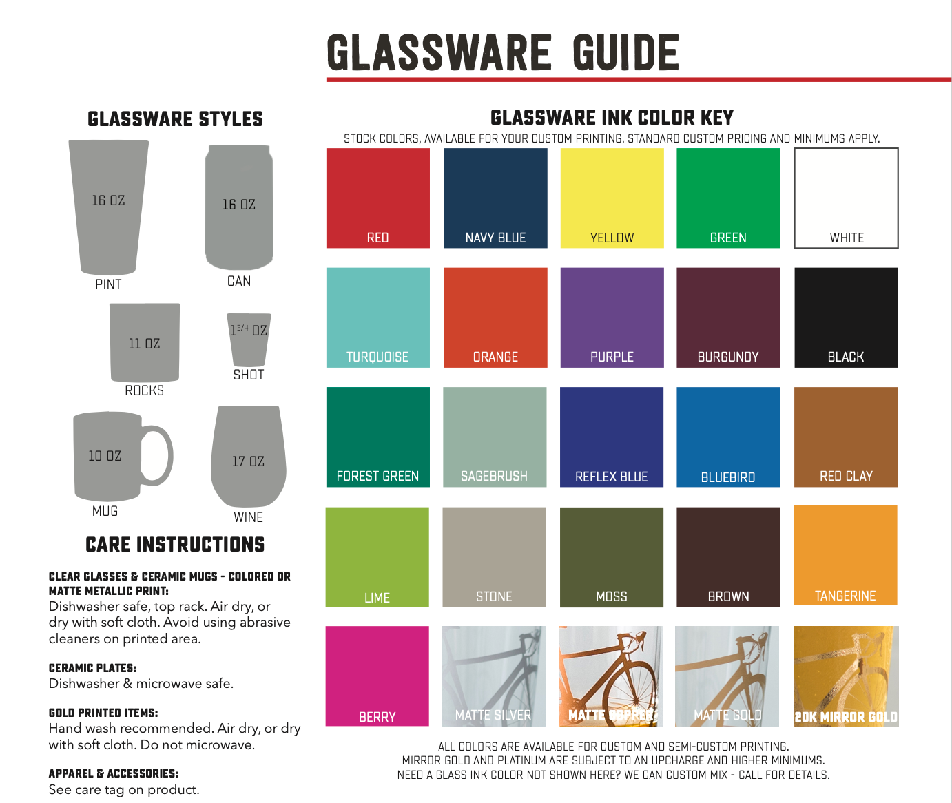 Bicycle Can Glass: Bike Party - Assorted Colors
