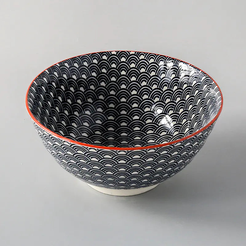 Japanese Style 8-Inch Ceramic Ramen Soup Bowl