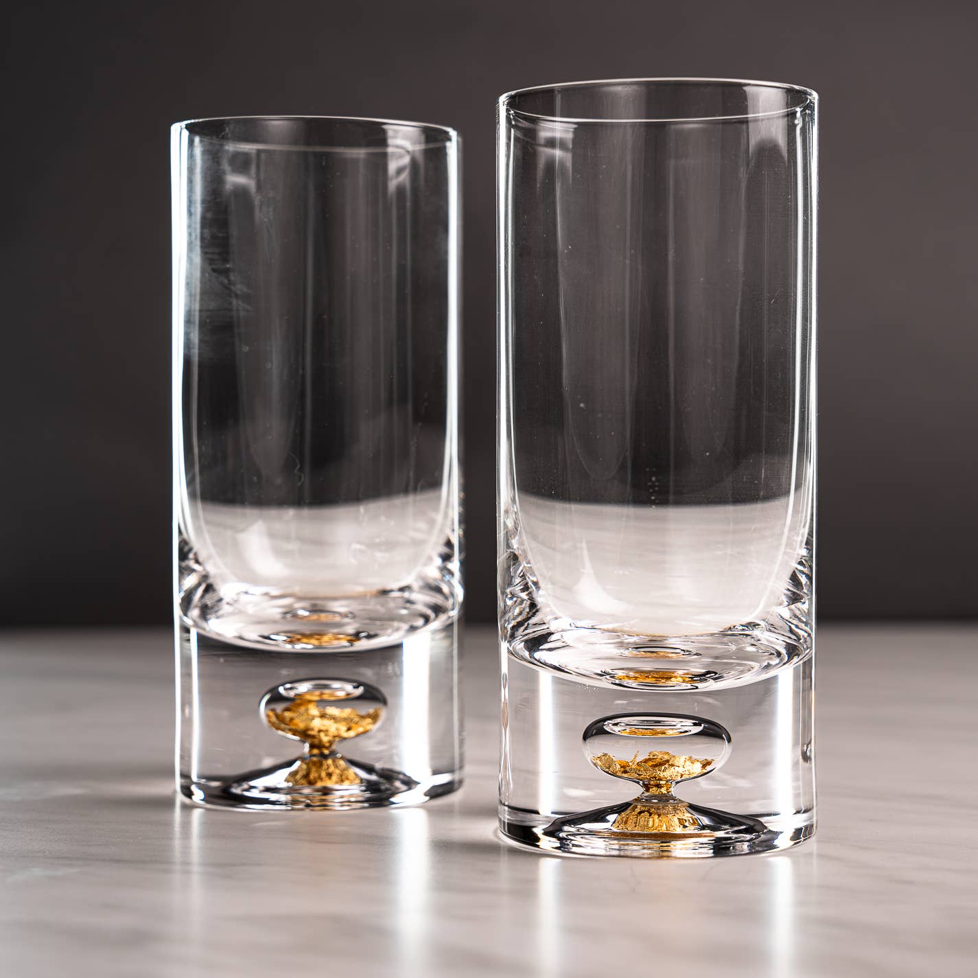 Gold Flake Glass Set