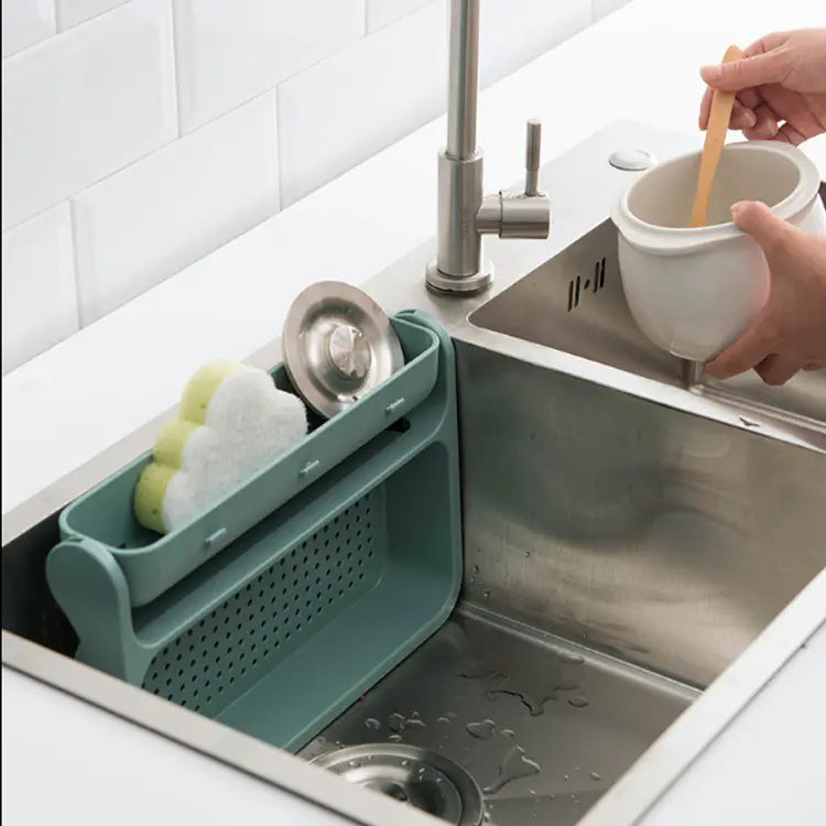 Kitchen No-Drill Collapsible Drain Rack for Vegetables