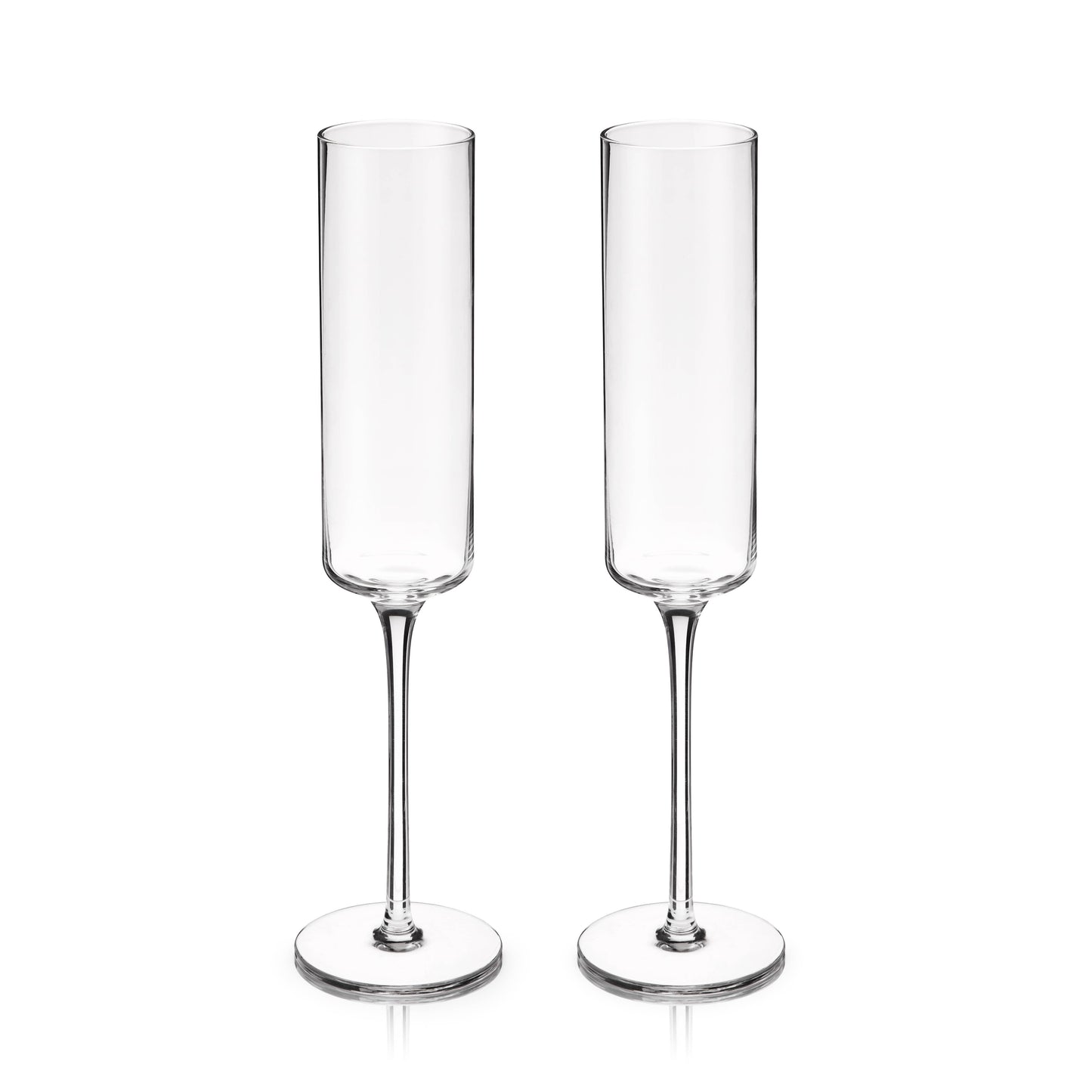 Laurel Crystal Champagne Flutes - Set of 2 in