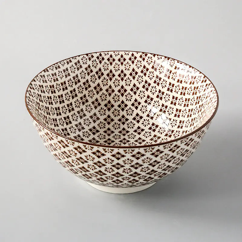 Japanese Style 8-Inch Ceramic Ramen Soup Bowl