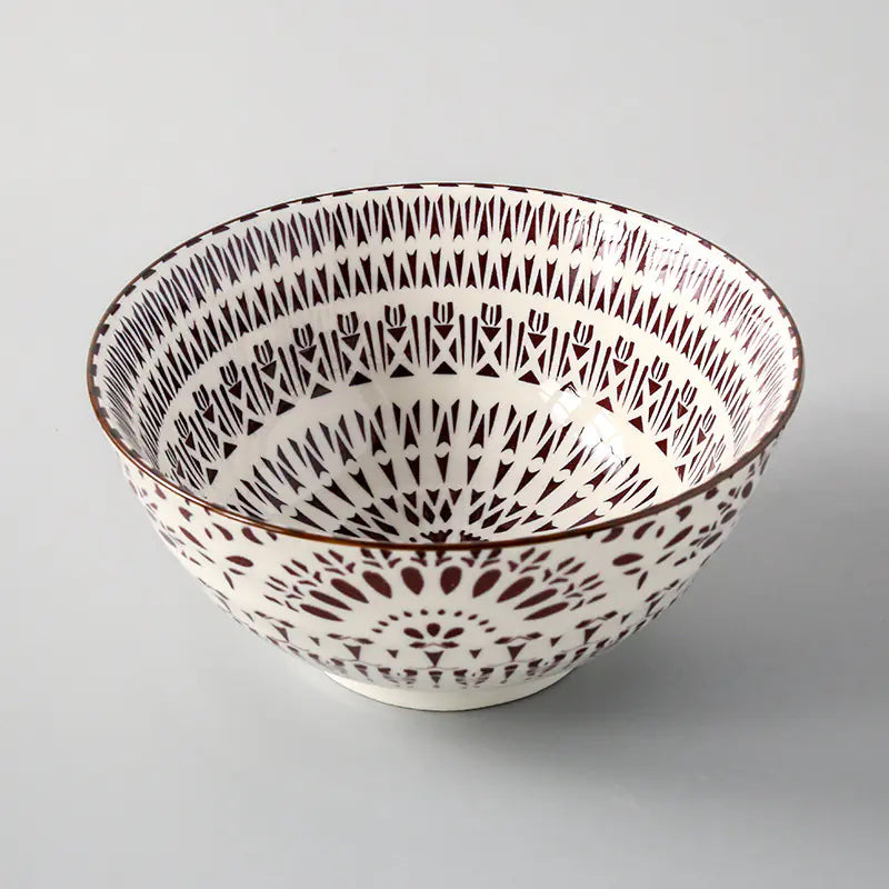 Japanese Style 8-Inch Ceramic Ramen Soup Bowl