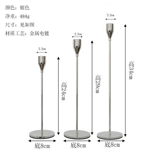 Nordic Vintage Candle Holder for Elegant Dining Decor